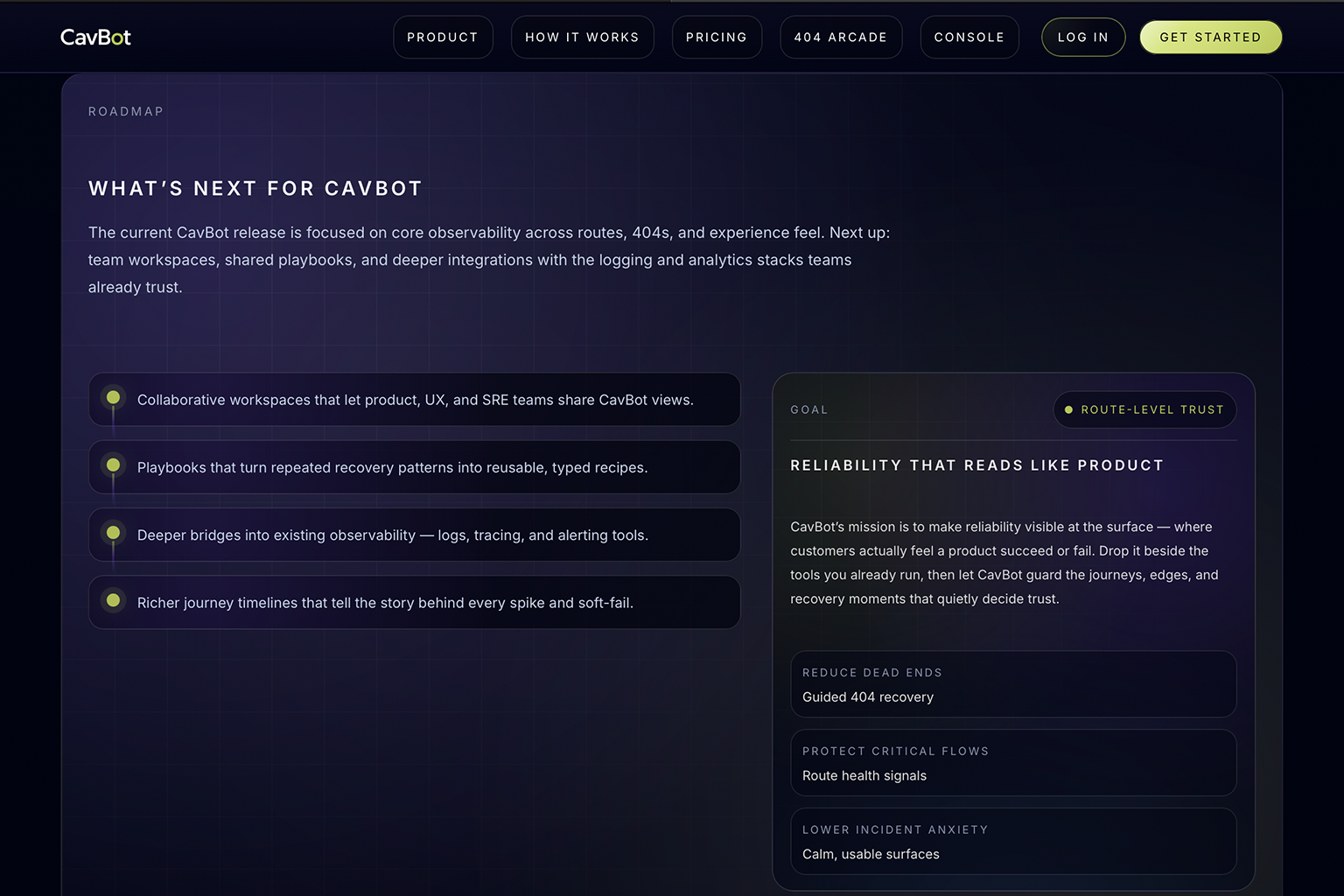 CavBot screenshot 10