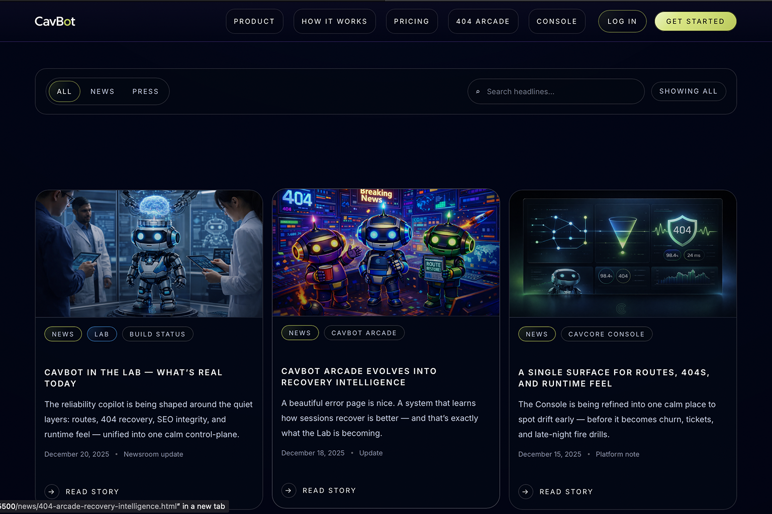CavBot screenshot 08