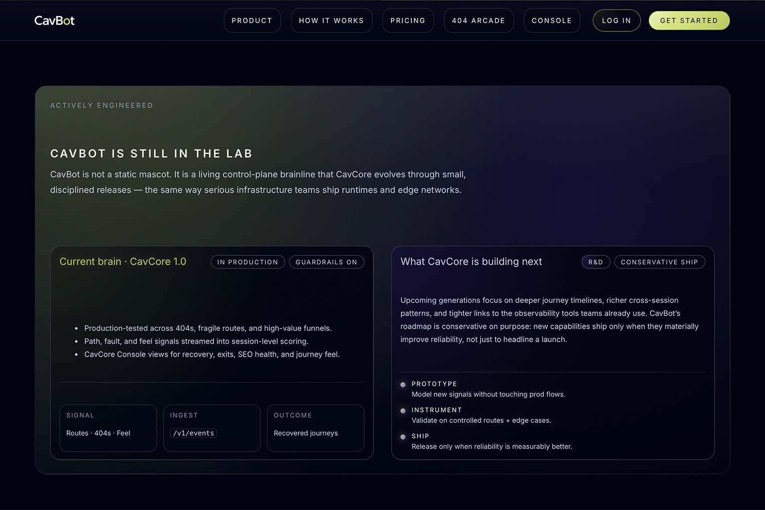CavBot screenshot 03